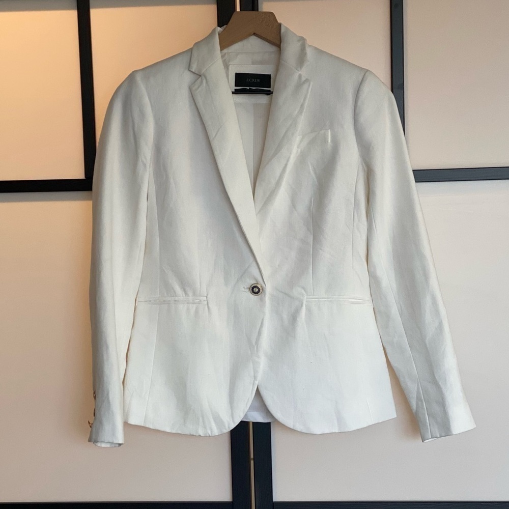 J. Crew linen Campbell blazer. Size 00
